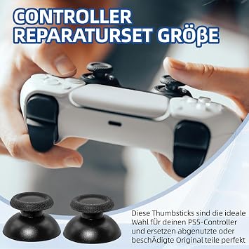 Xbox PS5 Controller Stick Attachments, Scuf Controller PS5 Replacement Thumbsticks Kit with Tools for DIY Repair and Customization