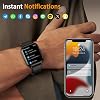 Reloj Inteligente con Rastreador de Fitness para Hombre Mujer, Contestar/Hacer Llamadas, Batería de 1000 mAh, Más de 120 Modos Deportivos, Contador de Pasos, Monitor de Sueño, Reloj de Fitness, Smartwatch para Android iPhone iOS (Negro) 5