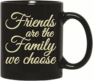 Gift for Friends Showing Appreciation of Friendship Bond 11oz 15oz Black Coffee Mug