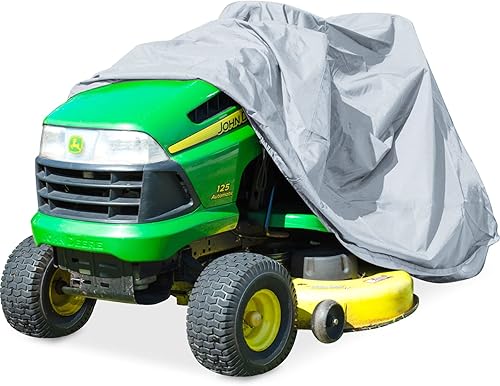 Miniatura 1 de XYZCTEM Cubierta para cortacésped de equitación, cubierta para tractor se adapta a cubiertas de hasta 54 pulgadas, poliéster Oxford 420D resistente