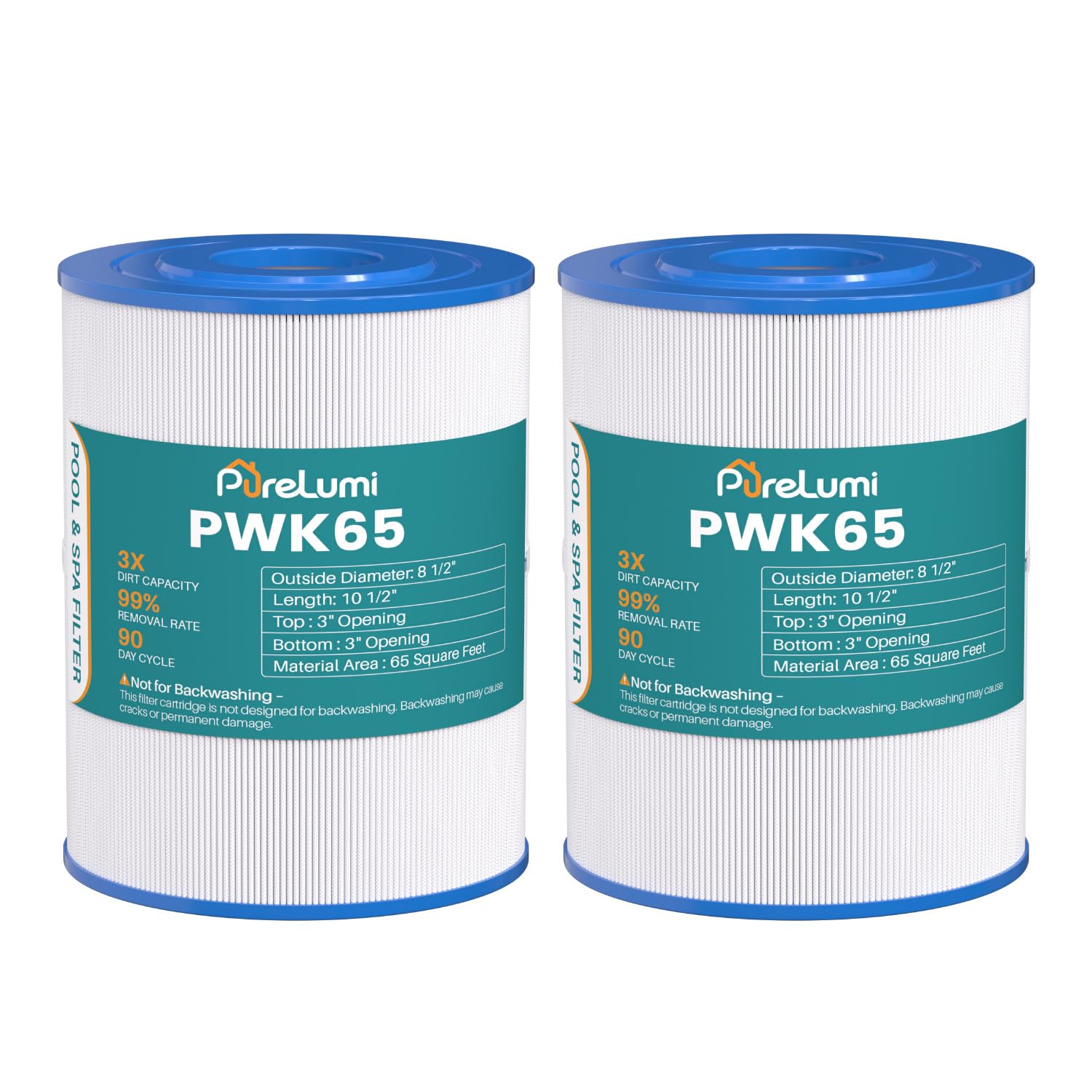 Filtr spa C-8465 zastępuje Watkins 31114, Pleatco PWK65, Filbur FC-3960, 71827, 71828, Watkins 65 m2 Tiger River Spa filtr 2 szt