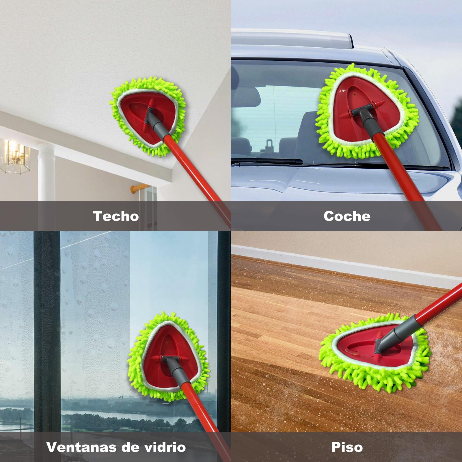 Vileda Turbo 2 in 1 EasyWring Clean Spin Mop Cabezas de Fregona de Repuesto Microfibra