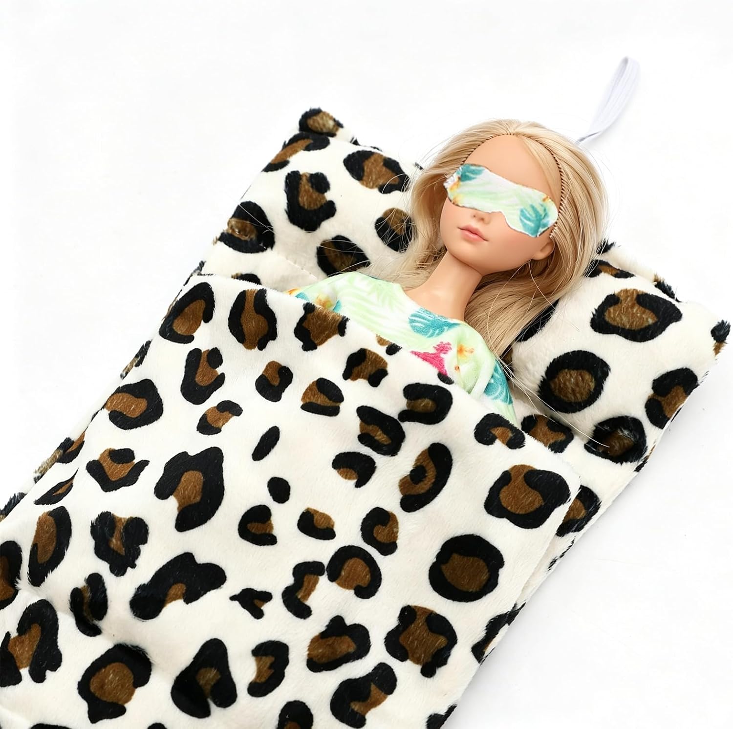 SOTOGO 11 Pieces Doll Clothes and Accessories for 11.5 Inch Dolls Good Sleeping Playset Include 6 Sets Handmade Doll Pajamas Suit, Sleeping Bag and 4 Pieces Dolls Eye Masks image 3