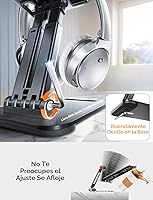 Vista 7 de LISEN Soporte para iPad para tablet, soporte para escritorio, accesorios de escritorio de oficina para hombres, mujeres, niños, regalos de tableta