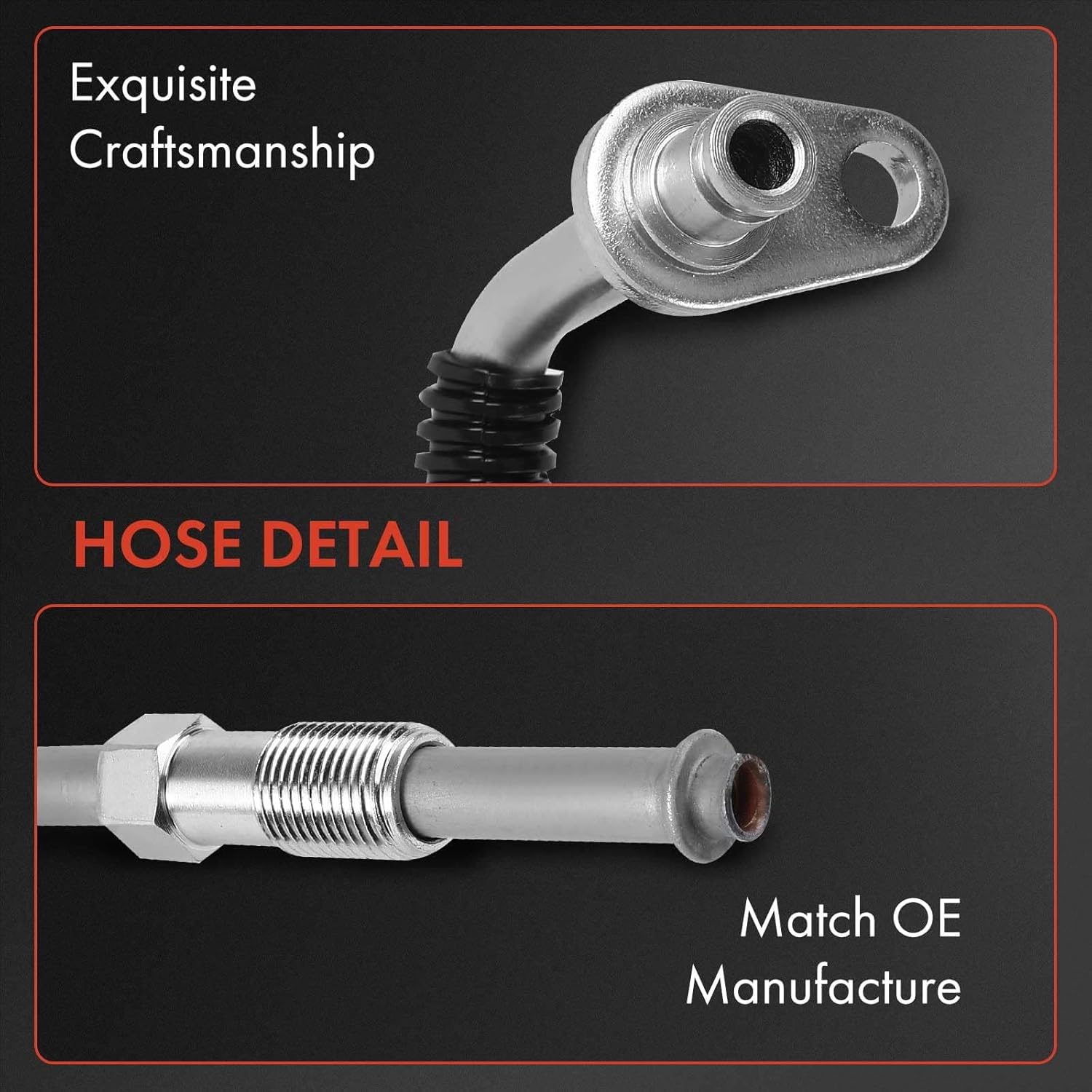 A-Premium Power Steering Pressure Hose Line Assembly Compatible with Nissan Altima 2013-2018, 3.5L, Pump to Rack/Gear