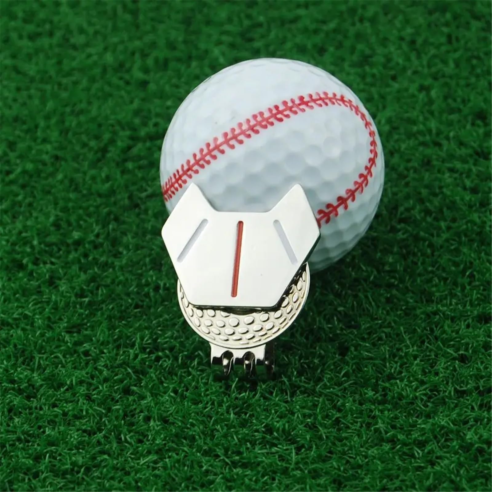 Golfballmarker Hutclip 10 stücke Golf Ausrüstung Zink-Legierung Hut Clip Ball Marker Magnetische Kleine Schwarz/Silber Alle-Tragbare Traning