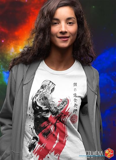 Algodón Prelavado Estampado Digital Camisetas La Colmena 7310-Alphonse Sumi- E (Dr.Monekers Camiseta Algodón