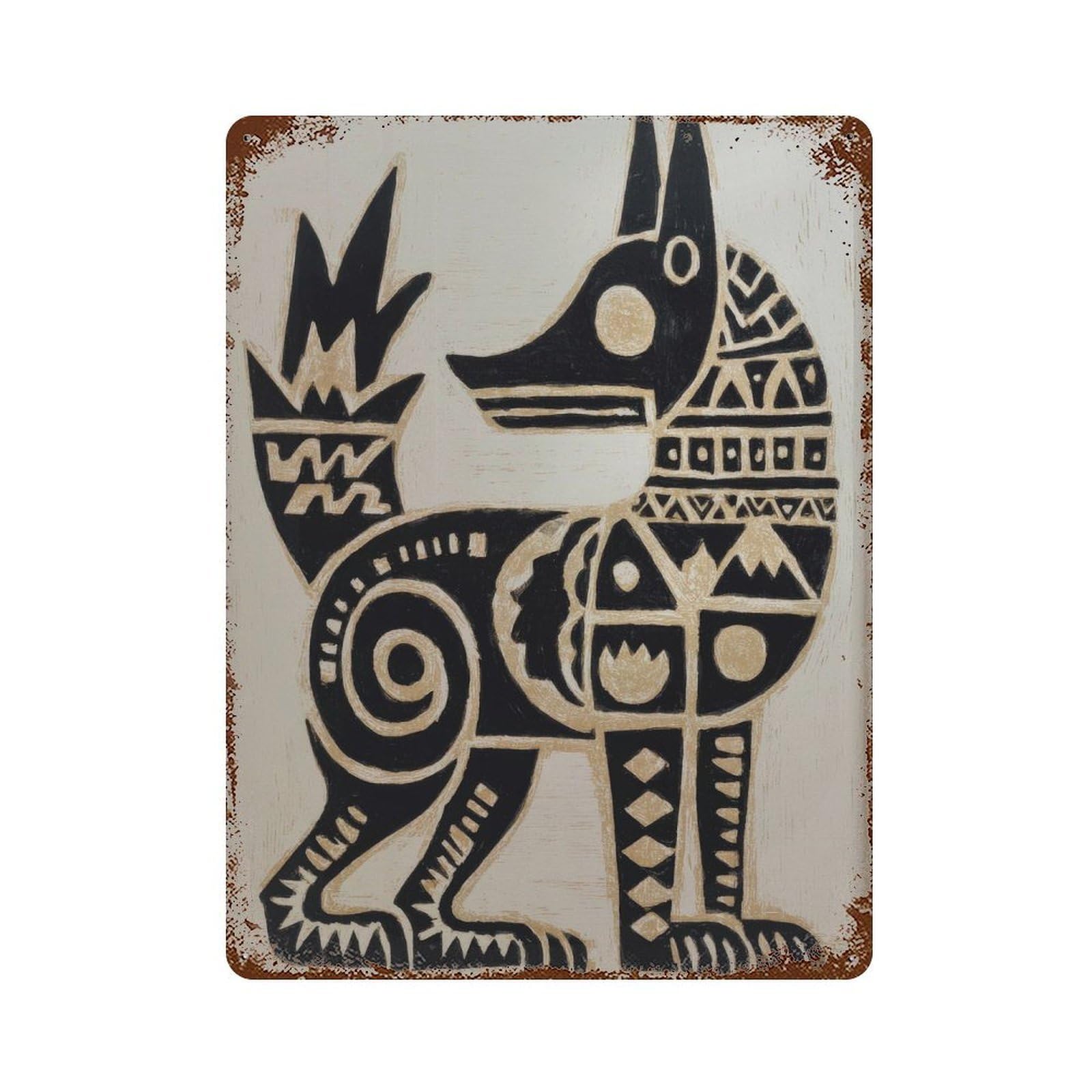 xiaoxiaoshen Traditional Mexican Dog1 Wall Decor Art Metal Tin Poster Modern Home Decor Art Home Bar Shop Decorations Vintage Sign 40x30cm