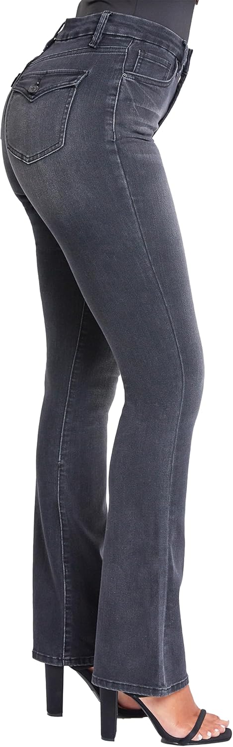 YMI Womens YMI Jeans Women's Curvy Fit Ultra High Rise Bootcut Jeans - Image 2