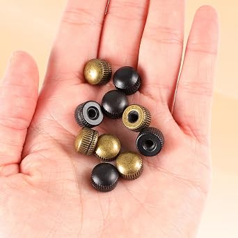 Skrfren Screw Caps for Light Fixtures, 8 Pack M4 Lamp Shade Nut Replacement Parts Replacement Lamp Shape Nuts Ceiling Light Screw Cap Cover for Outdoor Lights, Pendant, Wall Sconce, Chandelier