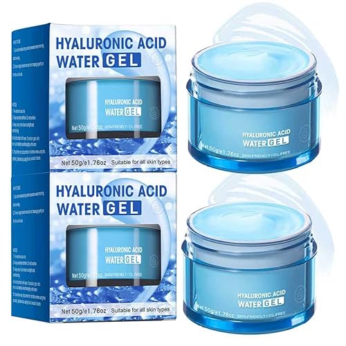 Gel de agua hidratante de ácido hialurónico, hidratante facial exclusivo para piel grasa, hidratación profunda, gel de agua facial hidratante de