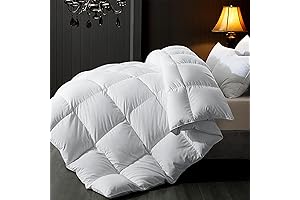 ELNIDO QUEEN® Feather Down Comforter Queen Duvet Insert, All Season White Luxury...