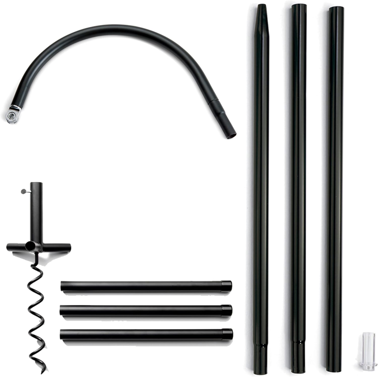 Droll Yankees Shepherd's Envy Pole Freestanding Hook Stand, 68-Inch, Black : Wild Bird Feeders : Patio, Lawn & Garden