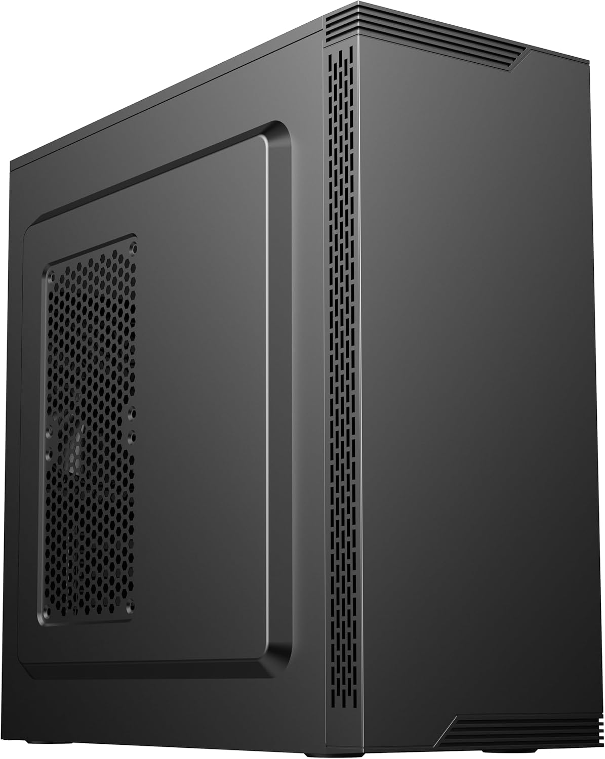 DIYPC DIY-S05-BK Black USB3.0 Steel ATX Mid Tower Computer Case, 3 x120mm Black Fan (2 x Front, 1x Rear Pre-Installed)
