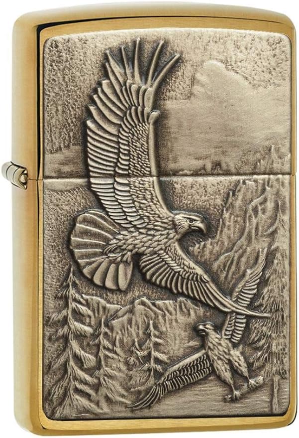 Eagle Lighters by Zippo - Color: Brushed Brass