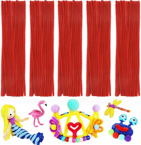 Miniatura 10 de Paquete de 1000 limpiapipas artesanales de 20 colores (chenilla multicolor)