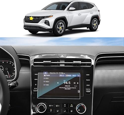 Miniatura 1 de (Actualización) SKTU 2022 2023 Tucson - Protector de pantalla de navegación, antiarañazos, Hyunda i Tucson 2022 2023, accesorios de vidrio templado,