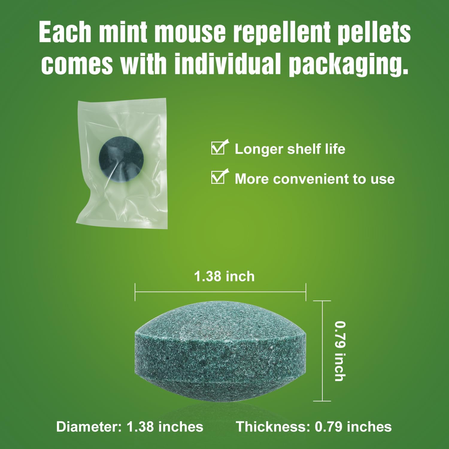 24 Packs Mice Repellent Rodent Repeller, Natural Peppermint Oil Pest Control for Rodent Rat Roach Ant Squirrel, Indoor Mouse Deterrent, Pet & Family Safe Alternative to Traps Mothballs & Poison thumbnail