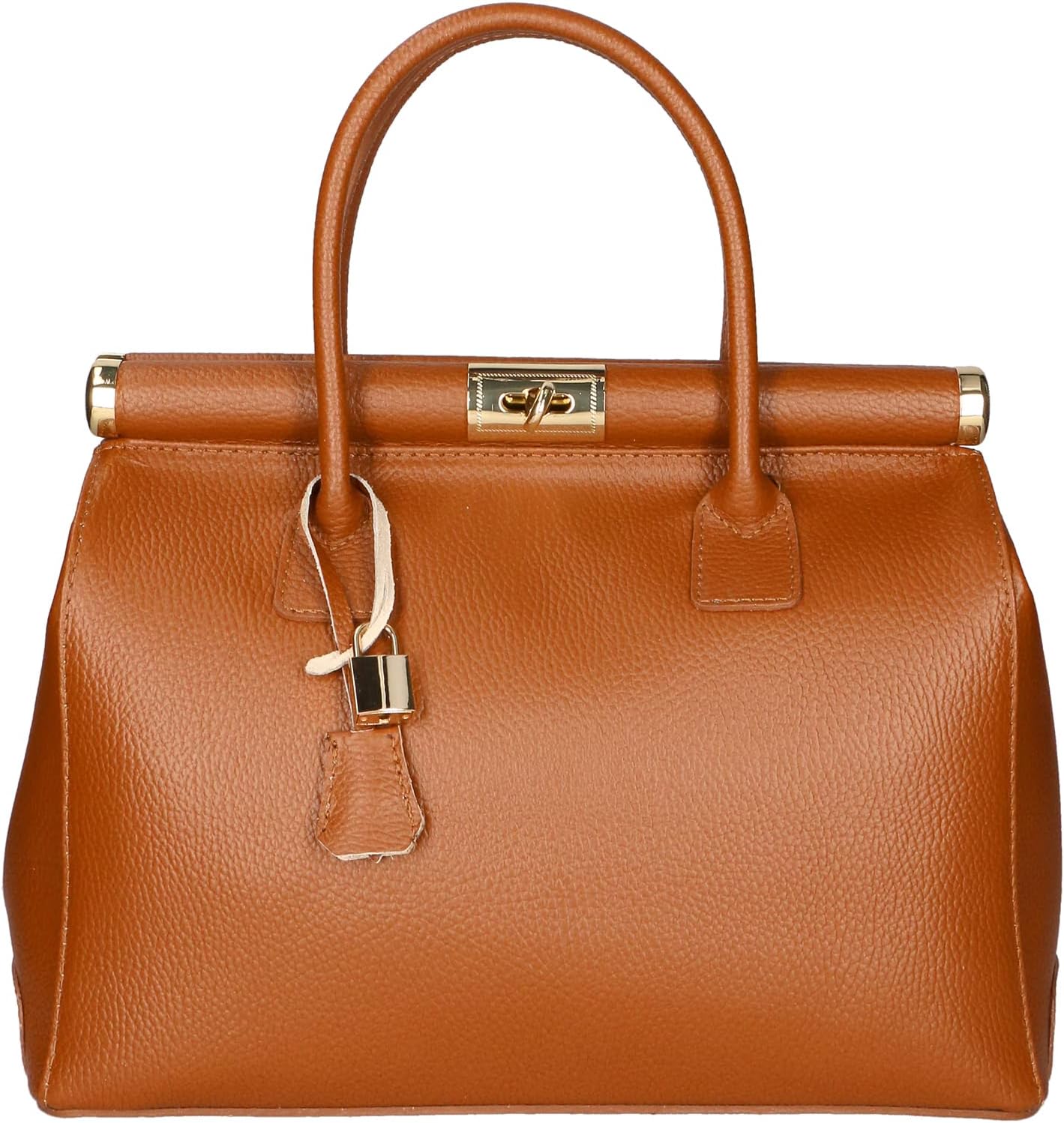 Borsa Chicca In Pelle Donna - Trama Dollaro 40x30cm Con Tracolla - Foto 11