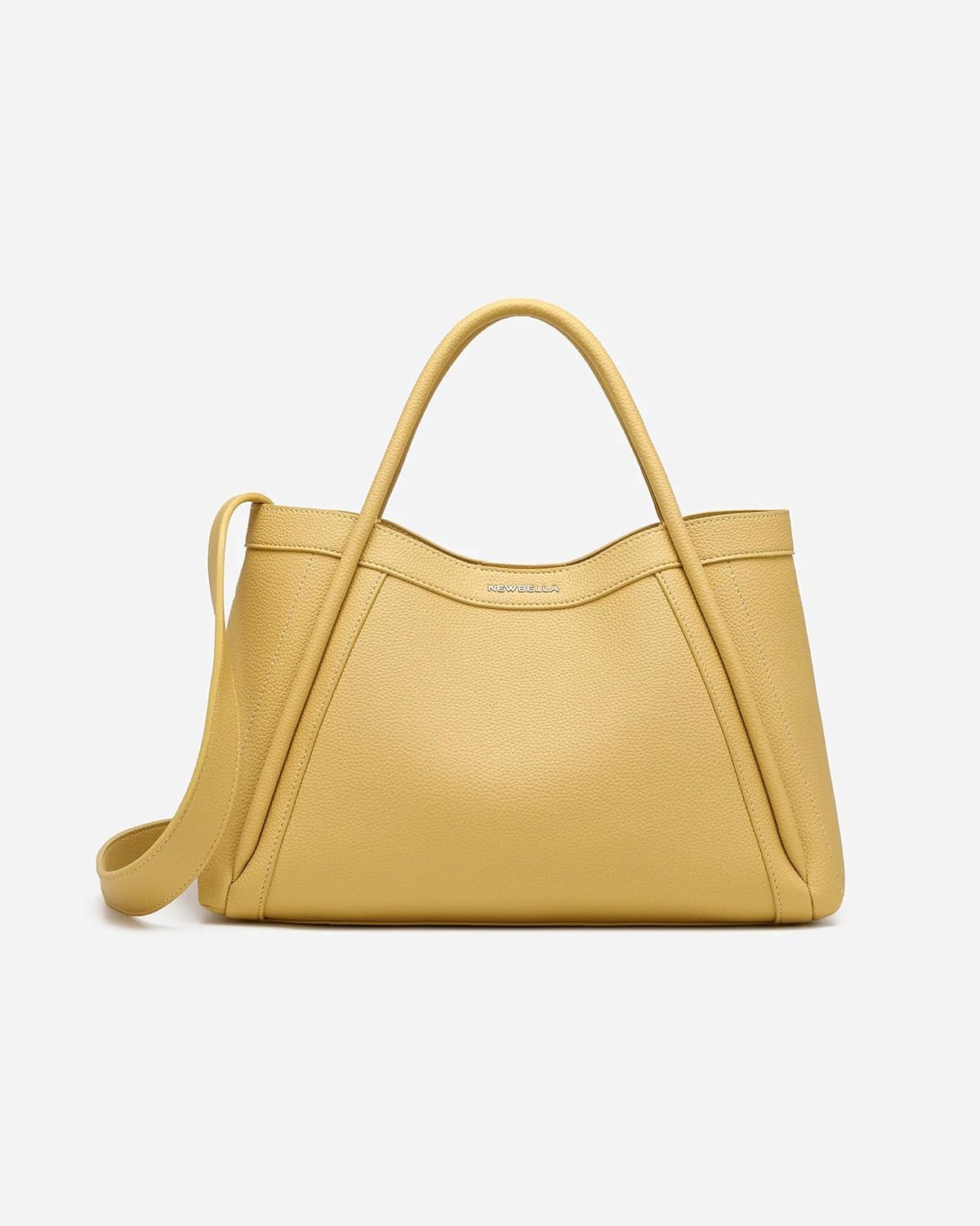 NEWBELLA Kelly Vegan Leather Tote Bag for Women - Stylish Versatile Commute Top Handle Bag, Hobo Shoulder Handbag with Purse