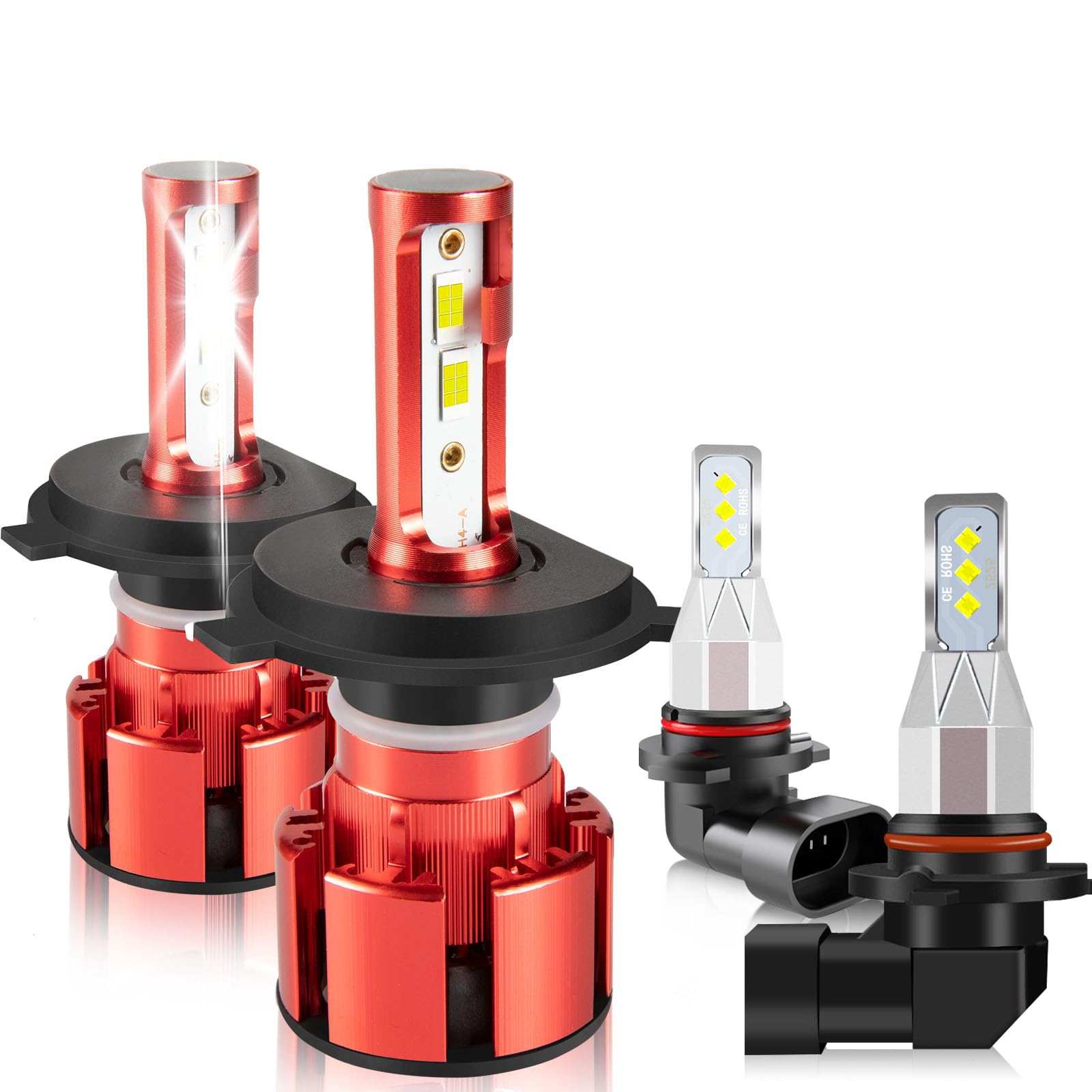 LTZXAP For Toyota Tundra 2000 2001 2002 2003 2004 2005 2006 Light Bulbs, 800% Brightness Hi and Lo Beam+Fog Light Bulbs, Superfocused Beam Mode, 6500K, 36000LM Super Bright, IP68 Waterproof, 6PCS