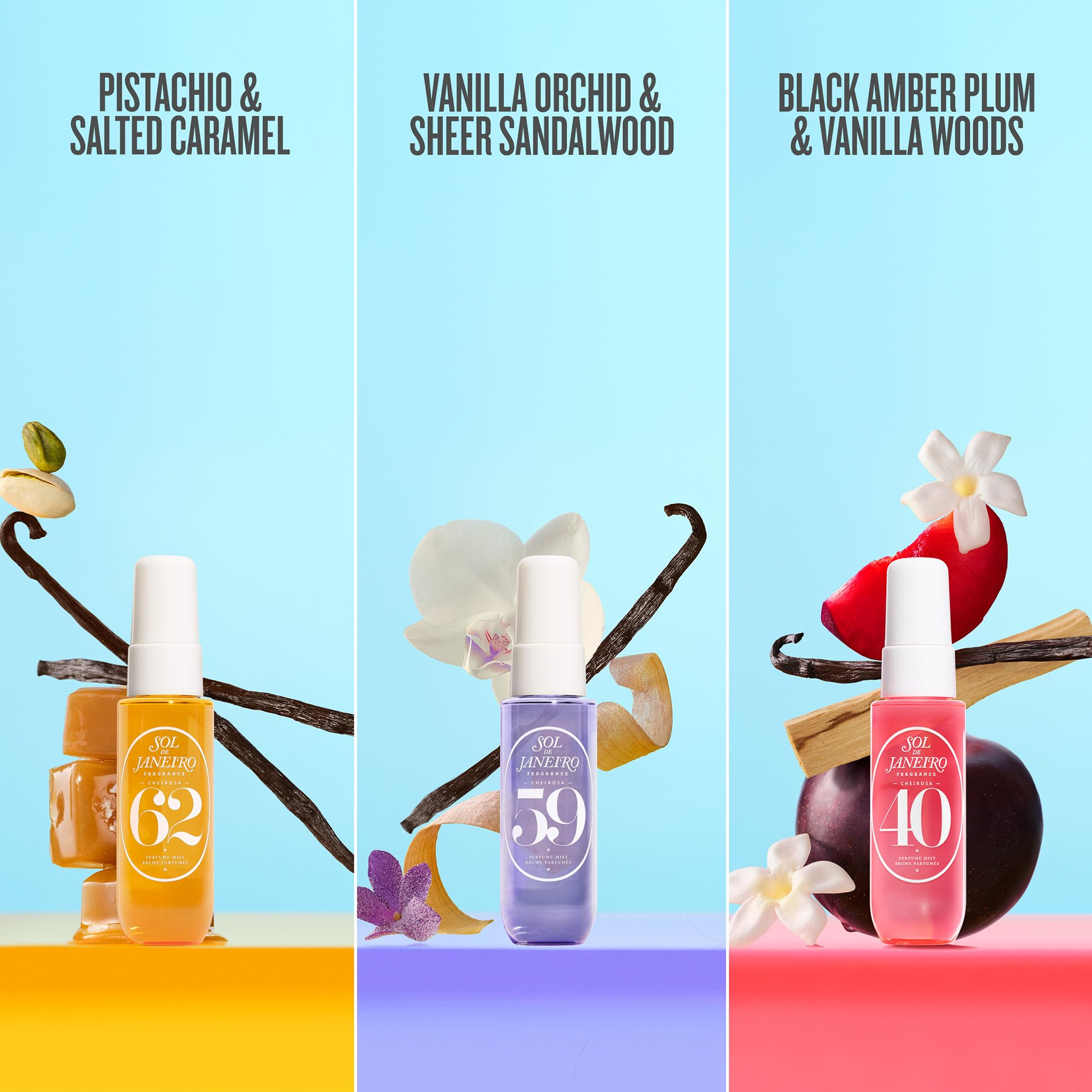 Sol de Janeiro Cheirosa Perfume Mist Trio Discovery Set 3x30 ml Vanille Karamell Sandelholz