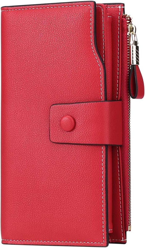 GOIACII Womens Wallets RFID Blocking Leather Wallets for Women Large Capacity Ladies Phone Wallet Purse Clutch : Clothing, Shoes & Jewelry