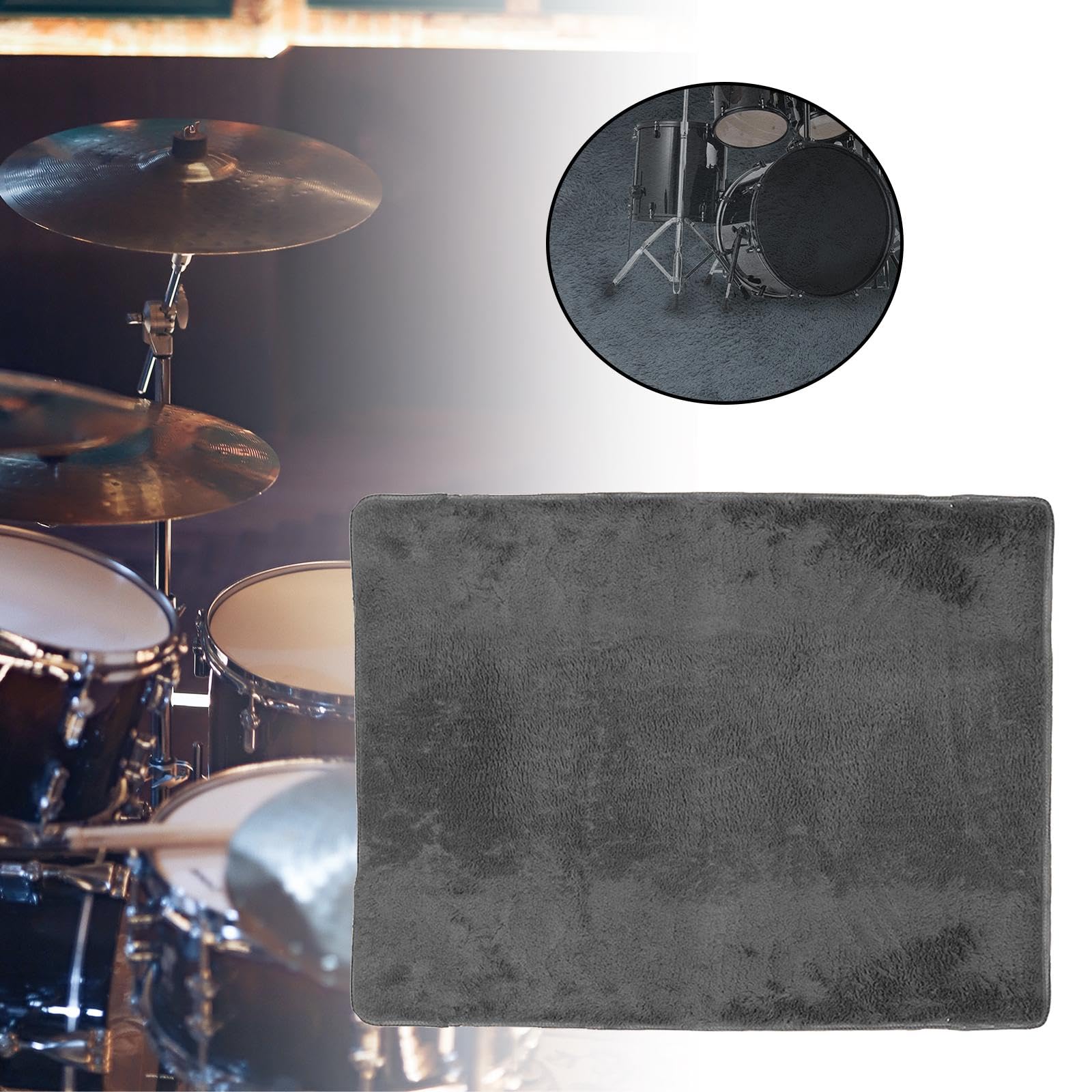 CALANDIS™ Electrical Drum Carpet Multipurpose Drum Rug for Piano Music Studio Practice Rectangle 1.2x1.6m | Sets & Kits | Drums | Percussion - Image 2 thumbnail