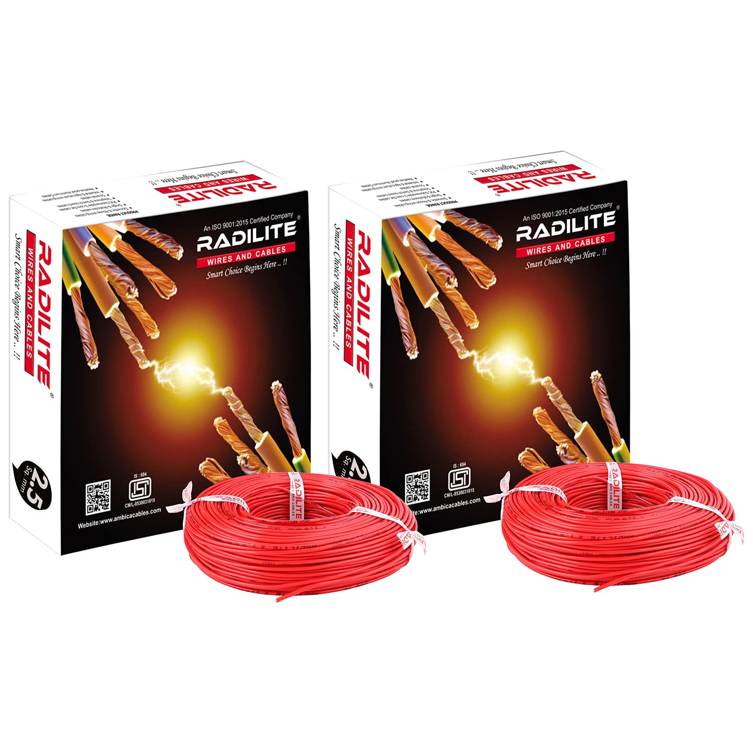 Copper Wire with Triple Layer PVC Coating, Single Core Flexible Electric Cable for Domestic & Industrial Connections (2.5 mm, 90m Long, Red),RLWC14 — Amazon image 12