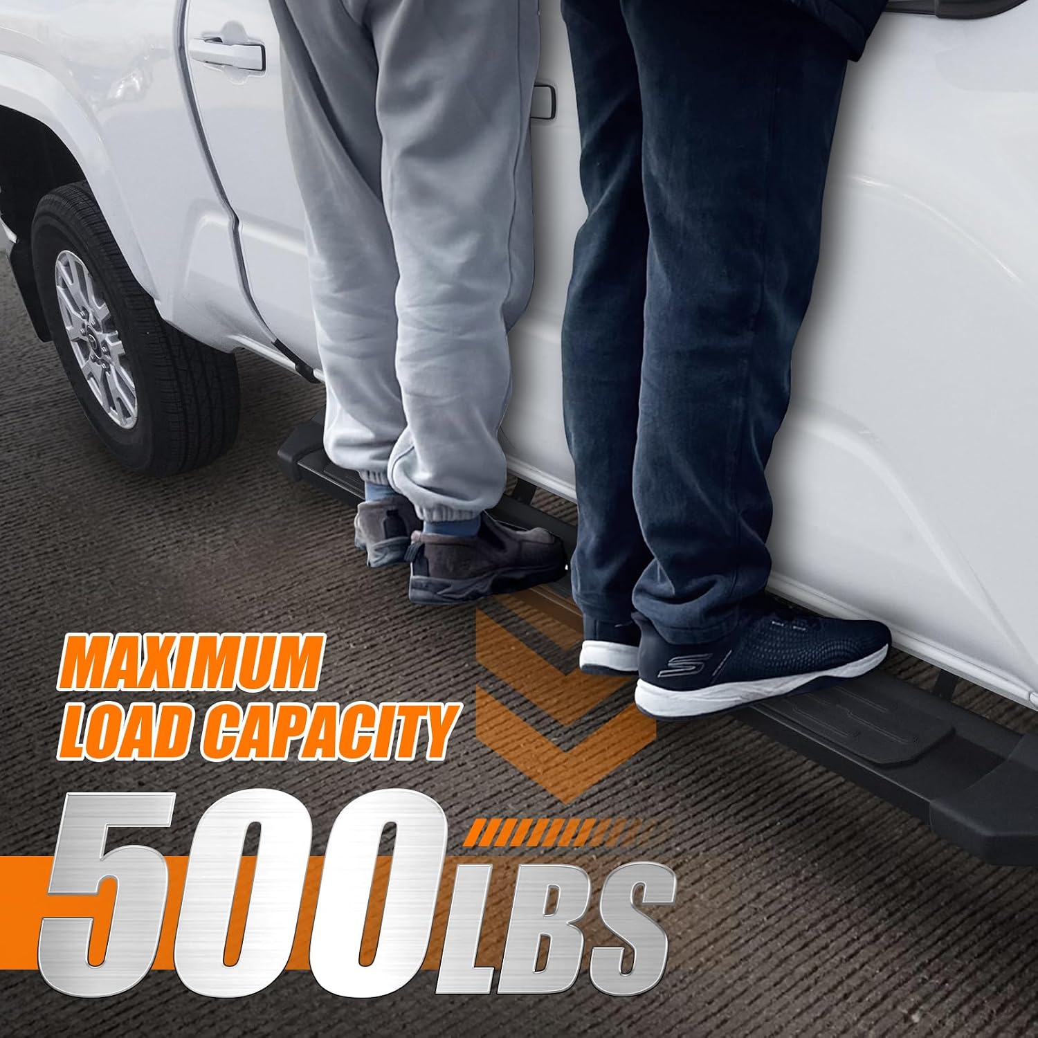 Running Boards Compatible with 2024 2025 Toyota Tacoma Double Cab 4 Full-Size Door Side Steps Bars with 8 Brackes Heavy Duty Aluminum Anti Slip (6 inches Wide)