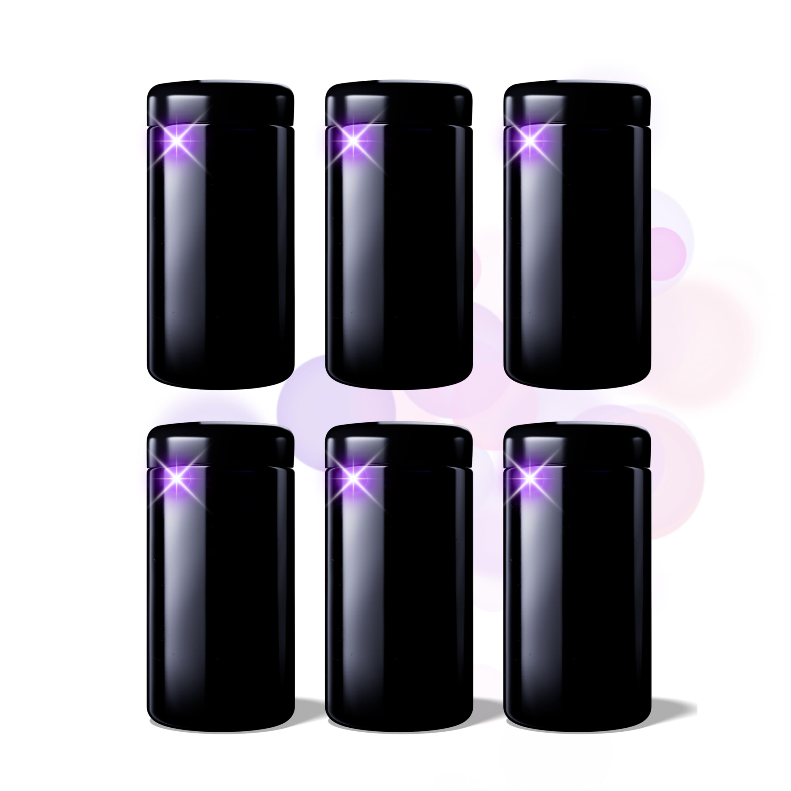 ANCEVIA Violettglas Vorratsgläser 1000 ml – 6er Set luftdichte Vorratsdosen mit Deckel | Miron Violettglas für trockene Lebensmittel wie z.B. Nudeln, Nüsse, Kaffee & Kräuter