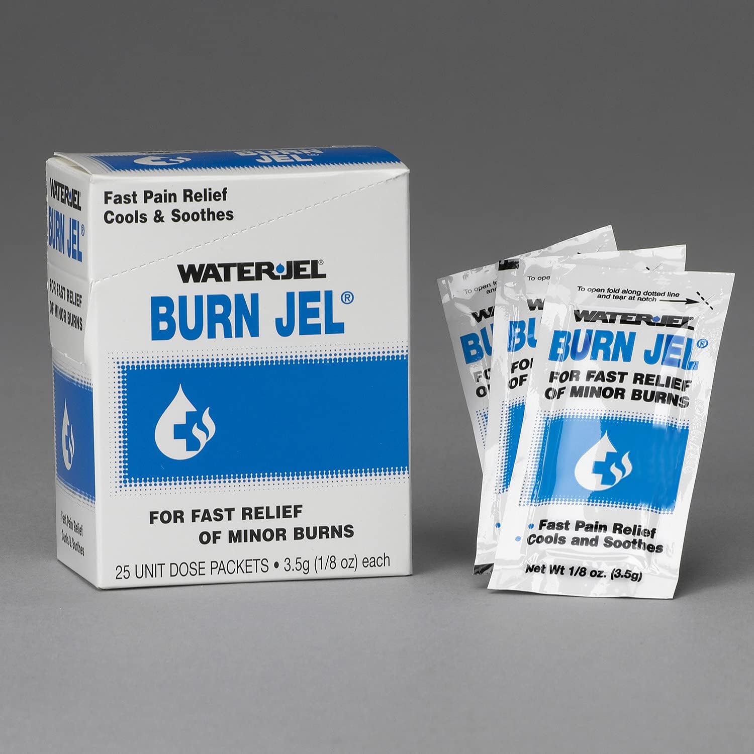 Medique Products 66622 Water Jel Burn Jel, Unit Dose, 25 Per Box : Health & Household