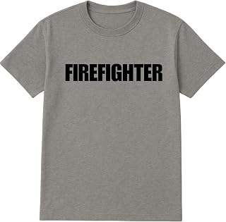 Bulk Firefighter T-Shirts – Cotton Blend Uniform Tees for Station Wear & Emergency Response – Printed in USA