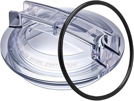 Threaded Strainer Cover with O-Ring Compatible with Hayward Super II SP3000 and SP3000X Pumps, Strainer Lid Fit for Hayward C Series Feeders, Pool Pump Cover Lid Replace# SPX3100D