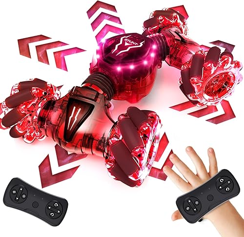 Miniatura 8 de Tecnock Auto de control remoto para niños y adultos escala 120 sensor de gestos 4WD control remoto transformación de 24 GHz con luz regalo para