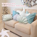 Oreiller de White Starfish pour Couch and Bed, Oreil de lancement de décoration côtière, Oreillette Accent thème Ocean Beach pour salon