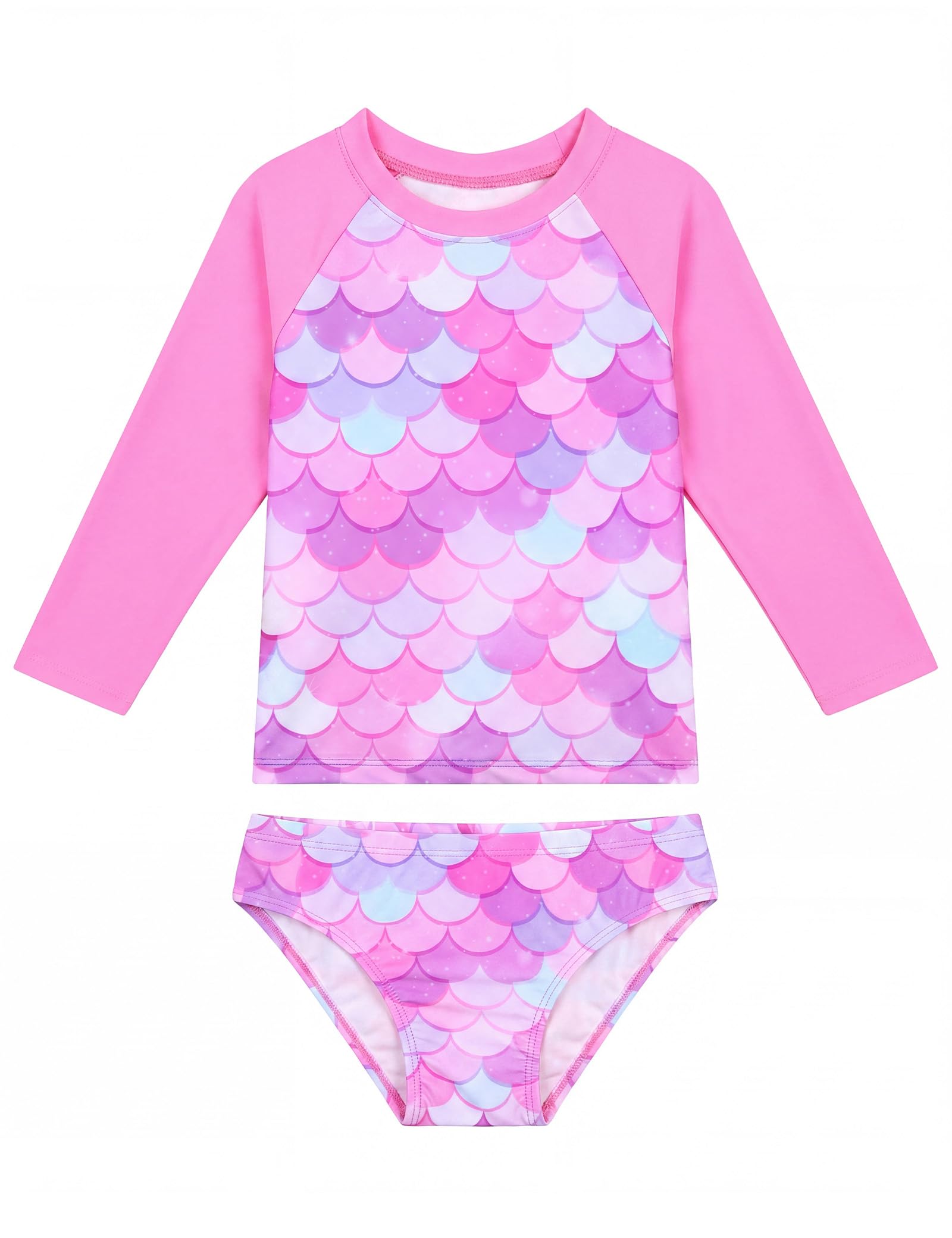 Snowheart Girls Swimsuit Long Sleeve Rash Guard