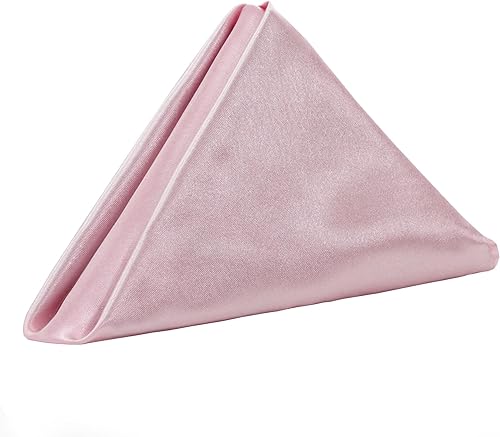 Miniatura 7 de YOUR CHAIR COVERS - Servilletas de tela de satén lavables de gran tamaño de 20 pulgadas, con dobladillo, reutilizables, para restaurantes, cenas