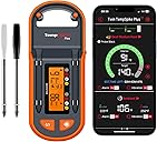 ThermoPro TempSpike Plus 600ft Wireless Meat Thermometer with 2 Color-Coded Probes, Bluetooth Meat Thermometer Wireless with LCD-Enhanced Booster for Food Cooking Grill Smoker