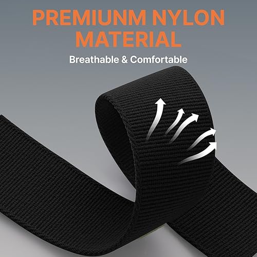 Miniatura 4 de Bandletic Compatible con Garmin Instinct Watch Band - Correa de nailon resistente de ajuste rápido de 0.866 in para Fenix 8 E 1.850 in7 6 Pro5