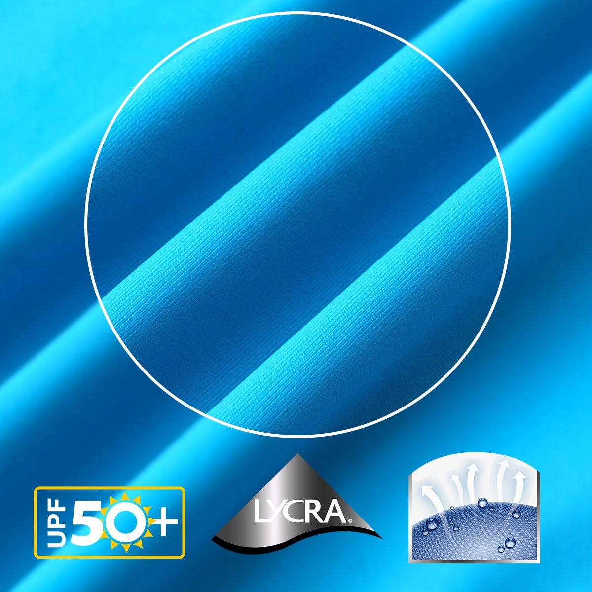 AXESEA Men Long Sleeve Rashguard UPF 50+ Rash Guard Swim Shirt Athletic Swim Tops - Image 5