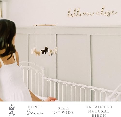 Miniatura 8 de Custom Wood Name Sign for Nursery or Kids Room, Instant Font Preview, Multiple Styles Available Unpainted, Painted or Stained, Personalized Baby