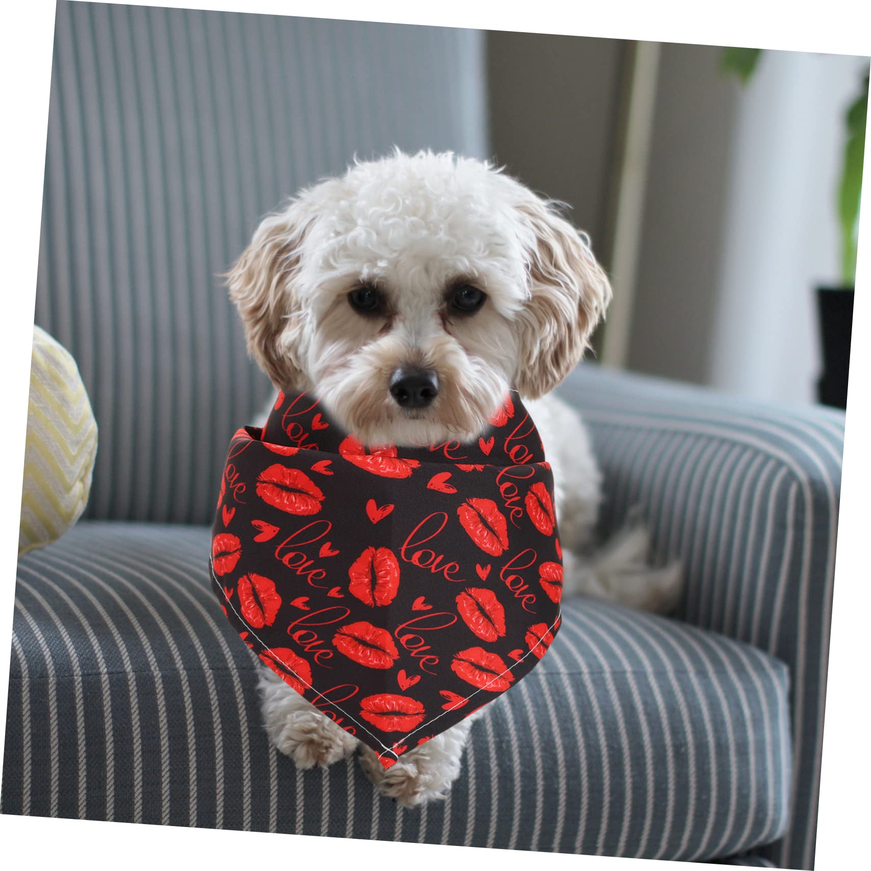 POPETPOP 15pièces Bandanas Triangulaires pour Chiens Foulards De Saint-Valentin Accessoires pour Animaux pour Photos Et Sorties
