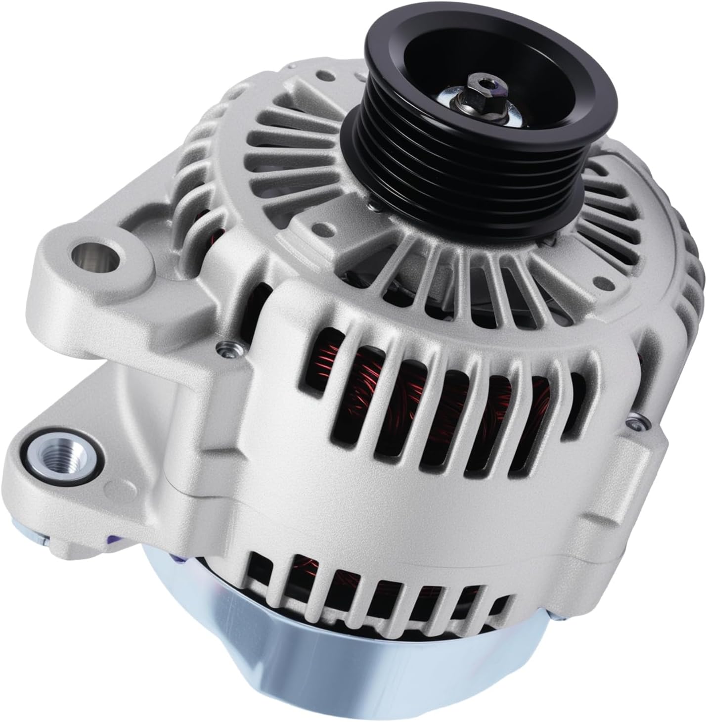 Alternator 11111 130A 6PK for 2007-2010 Azera & 2007-2009 Santa Fe & 2006-2010 Sonata 3.3L, for 08-10 Azera & 2007-2012 Veracruz 3.8L, for Sorento 2007-2009 3.8L & 3.3L 11191N (Plugs: 3 Pin)