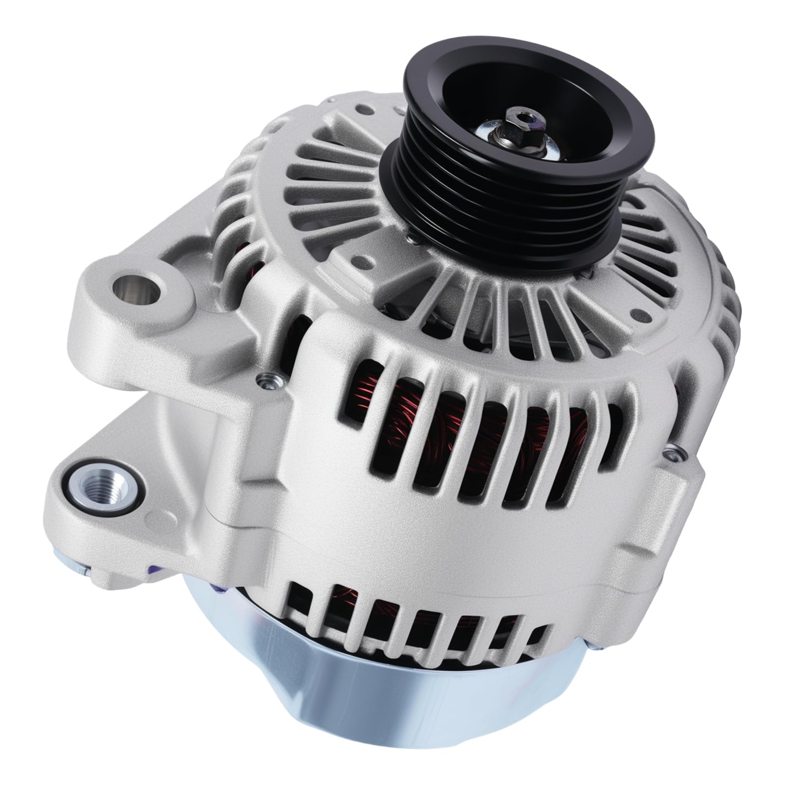 Alternator 11191 for 07-11 Azera for 07-10 Entourage for 07-09 Santa Fe for 06-08 Sonata for 07-12 Veracruz for 09-11 Borrego for 06-10 Sedona for 07-09 Sorento 3.3L 3.8L 130A 6PK 11191N-image-43