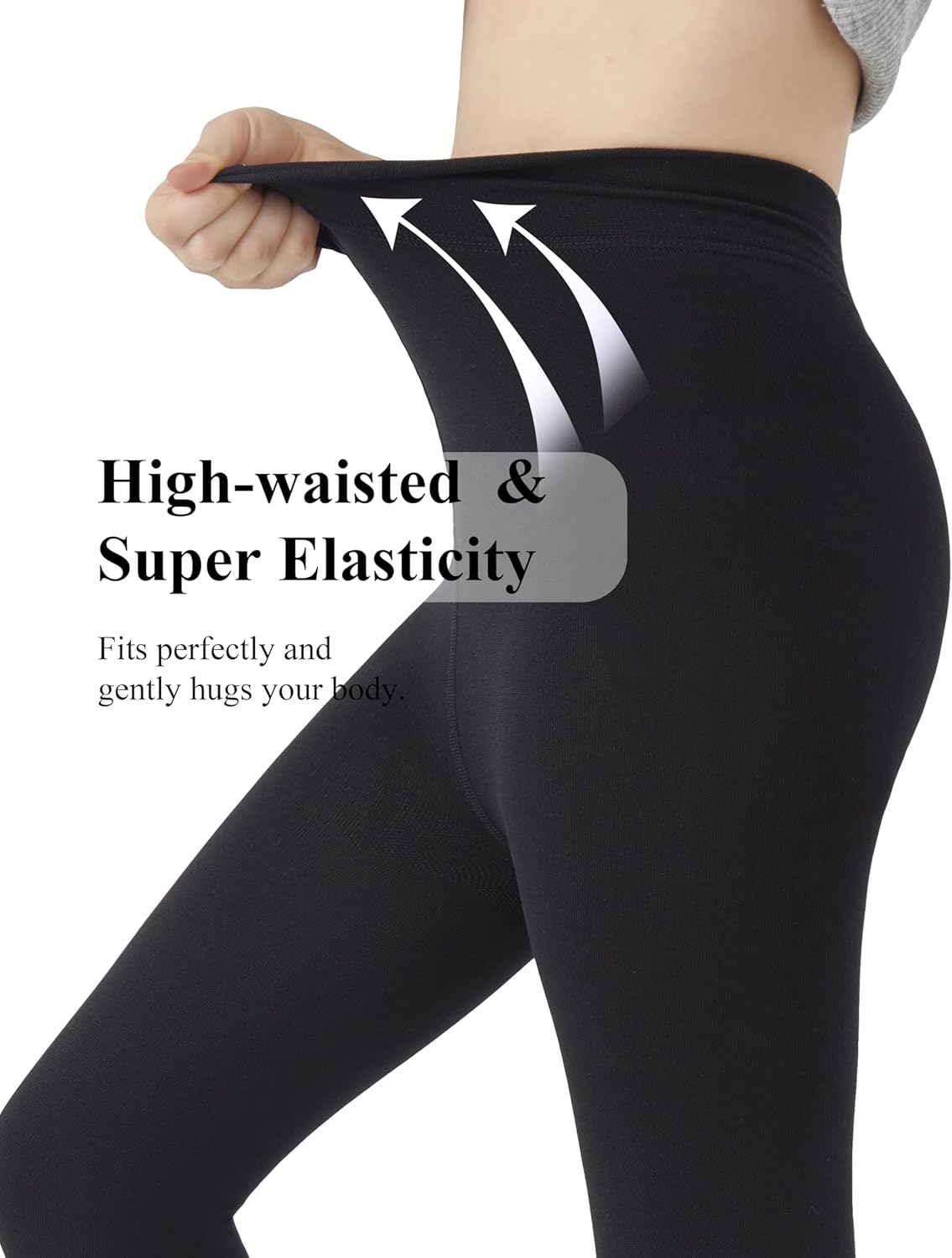 CozyWow Girls Winter Warm Fleece Lined Tights, Soft Thick Thermal Dance Tights for Kids - Image 2