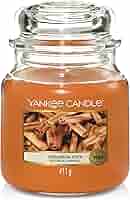 Candela Profumata Yankee Candle Media | Fragranza Lampone Rosso | Durata Fino A 75 Ore - Foto 3