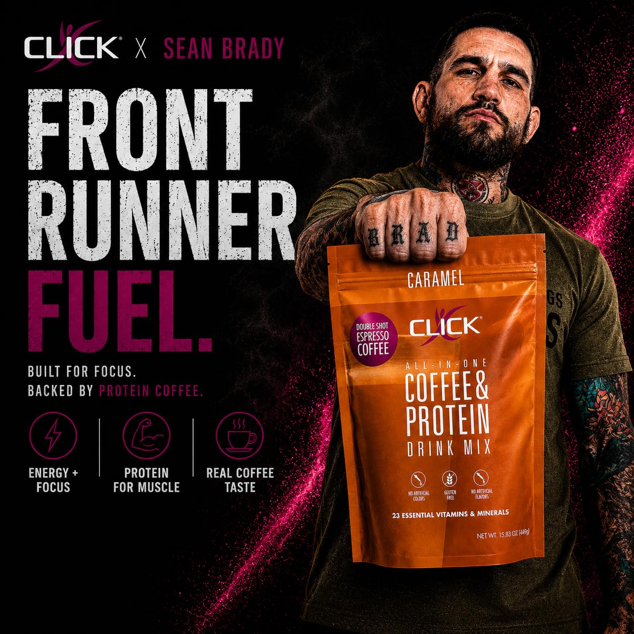 Caramel - Protein Coffee Powder - 16g Protein, 150mg Caffeine - Gluten Free image 3