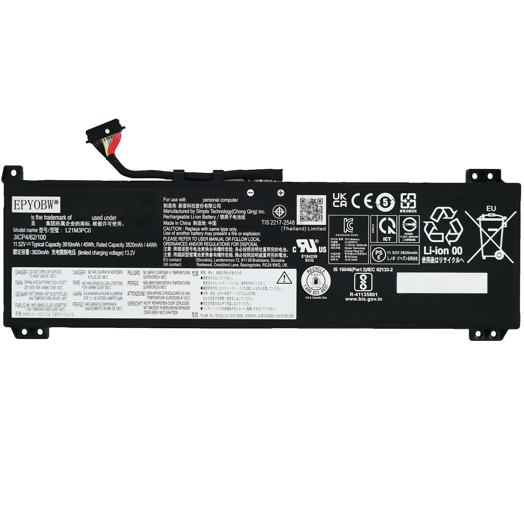 Alternativy k Avacom NOLE-IY46-806 pro Lenovo IdeaPad Y460/Y560 Li-Ion