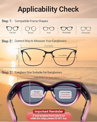 Meeloog Polarized Sunglasses Fit Over Glasses For Women, Trendy Round Sun Glasses Lightweight Wrap Around Shades MST0080